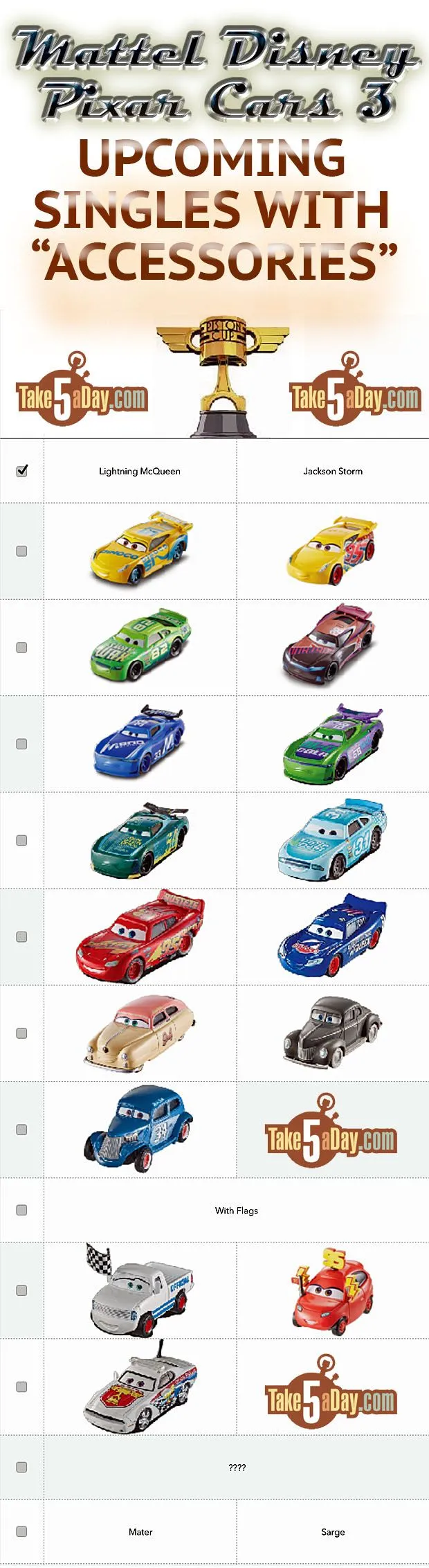48866 cars 3 diecast scale