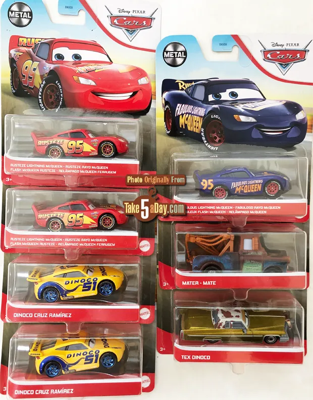 48977 cars diecast case variations