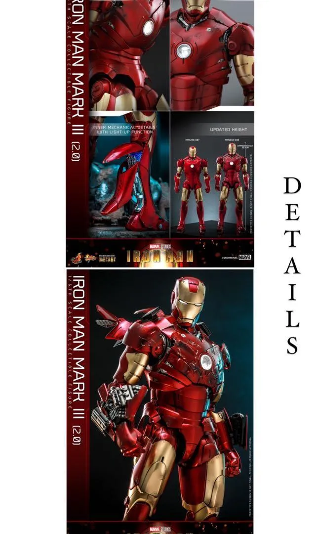 49049 hot toys iron man mark 3 diecast 6